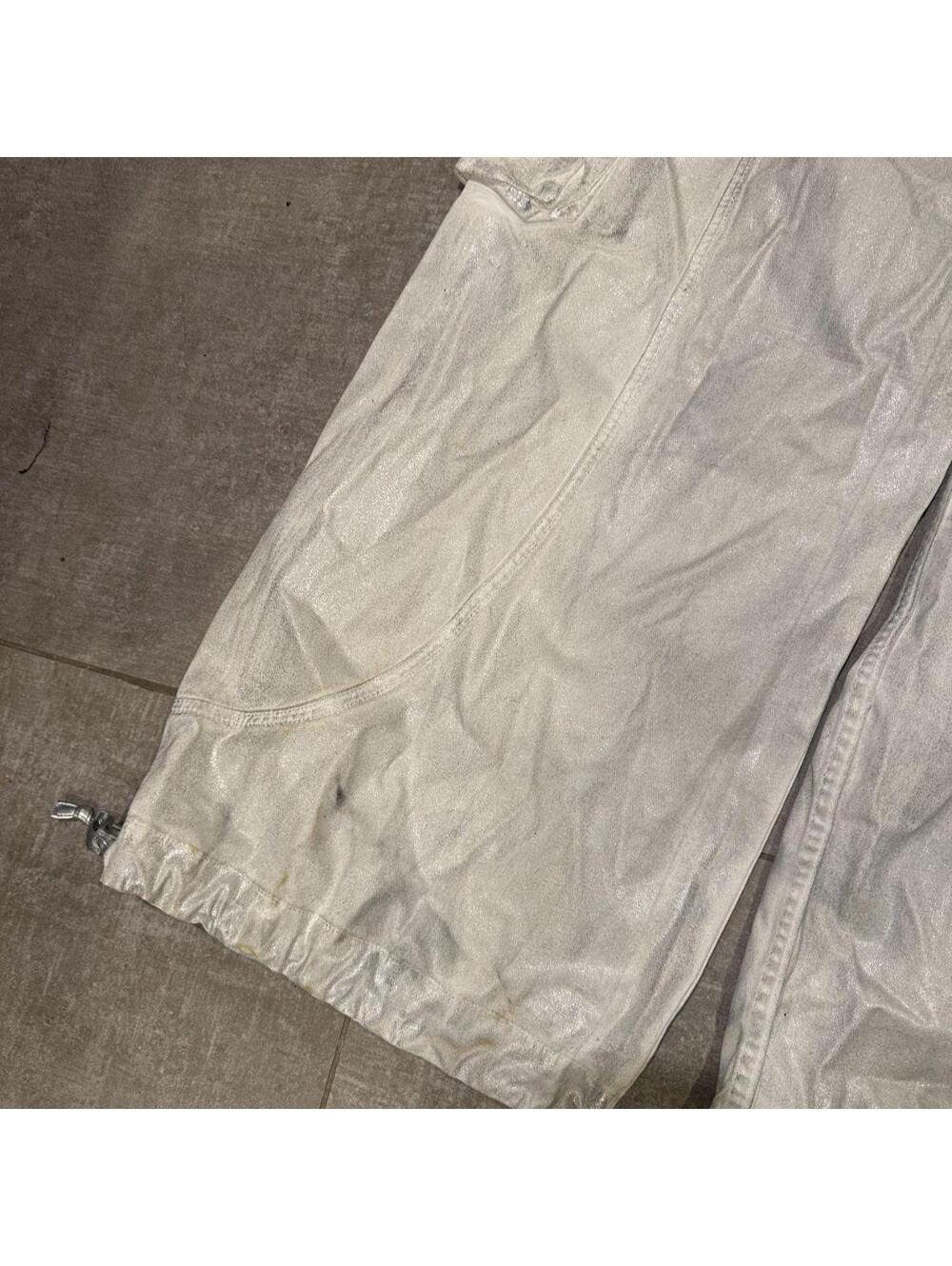 Revice Denim Silver Metallic Cargo Pants - Picture 5 of 5